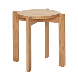 Petit tabouret 42cm en bois de chêne BANXO