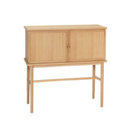 Console 2 portes vintage en bois clair DAISHA