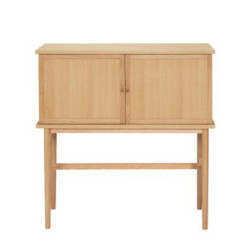 Console 2 portes vintage en bois clair DAISHA