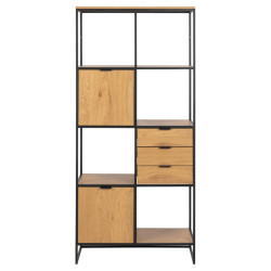 Générique Meuble de Rangement pour Salon avec 3 Étagères en Verre, Grand  Espace de Rangement, LED, 55 x 159 x 35 cm, Design Moderne, Bois Naturel  Mat et Bois Naturel : : Cuisine et Maison