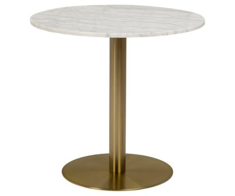 Table haute ronde effet marbre BYRO
