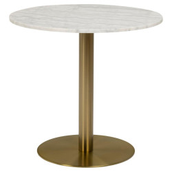 Table haute ronde en marbre BYRO