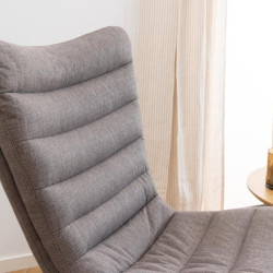 Fauteuil en tissu gris clair 82X97CM ALYTUS