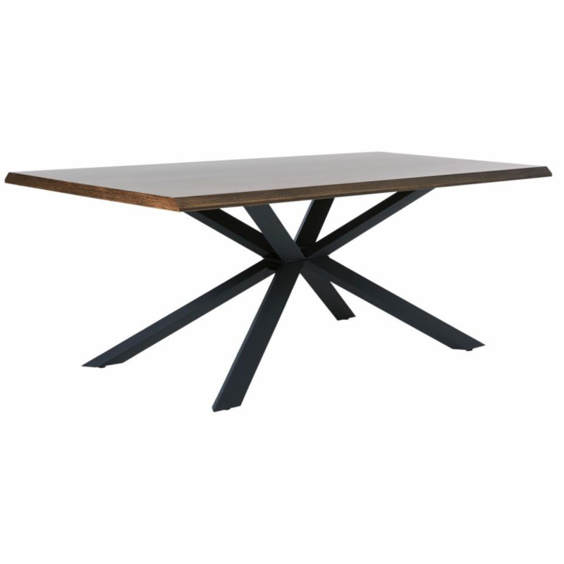 Table à manger design en bois et métal 90x160cm AGATHA