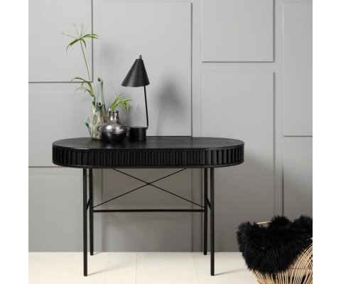 Bureau en bois de couleur noir 60x120 cm CHERKI