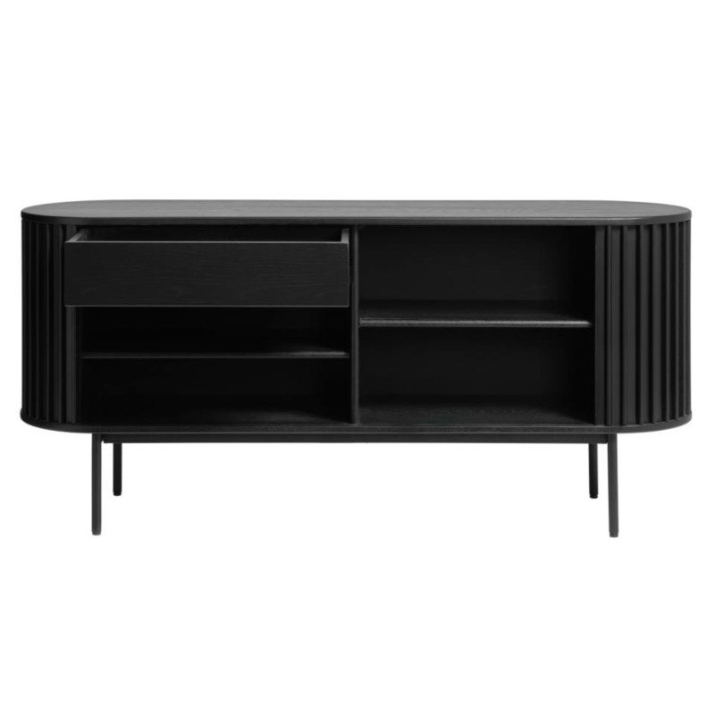 Buffet en bois de couleur noir 73X160 cm ARSENAL