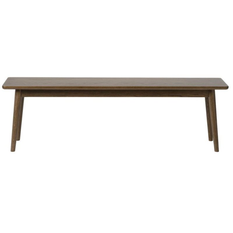 Banc en bois de couleur brun foncé 150cm KHABIB