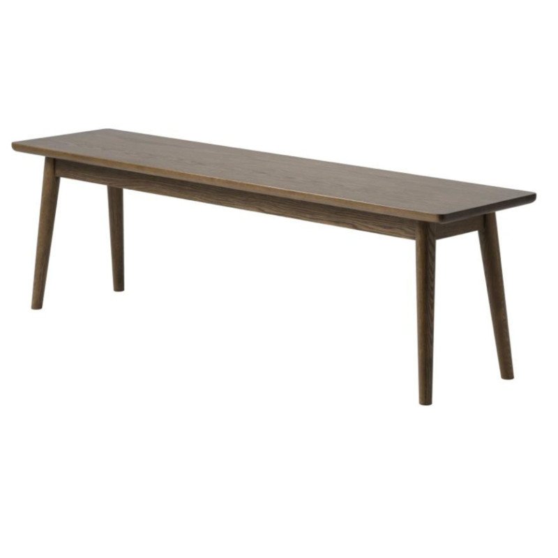 Banc en bois de couleur brun foncé 150cm KHABIB