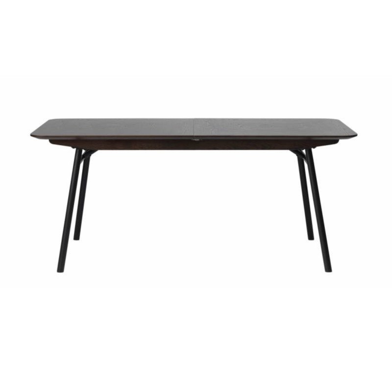 Table à manger en bois marron et métal noir LATINO