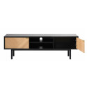 Meuble TV scandinave en bois et métal noir AMBROISE