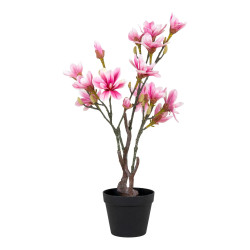 Plante rose artificielle intérieur MAGNOLIA