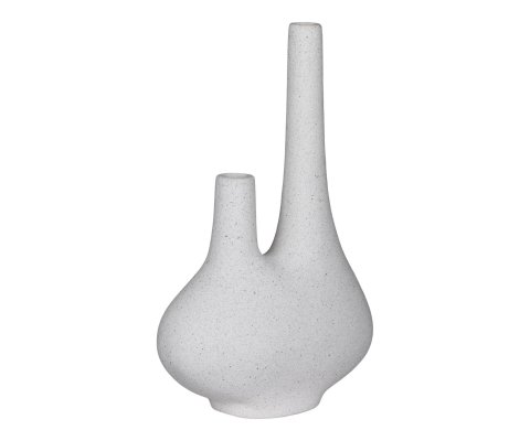 Vase moderne en céramique blanche KERAMO