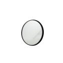 Miroir rond 80cm contour métal noir PELU