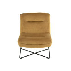 Fauteuil moderne en velours BAKAR