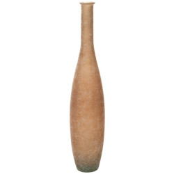 Vase contemporain en verre beige TIZIO