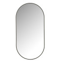 Miroir ovale 100x50cm en métal noir ZIP
