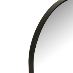 Miroir ovale 100x50cm en métal noir ZIP