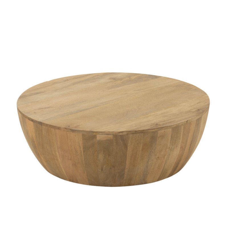 Table basse ronde 88cm en bois CAMILIA