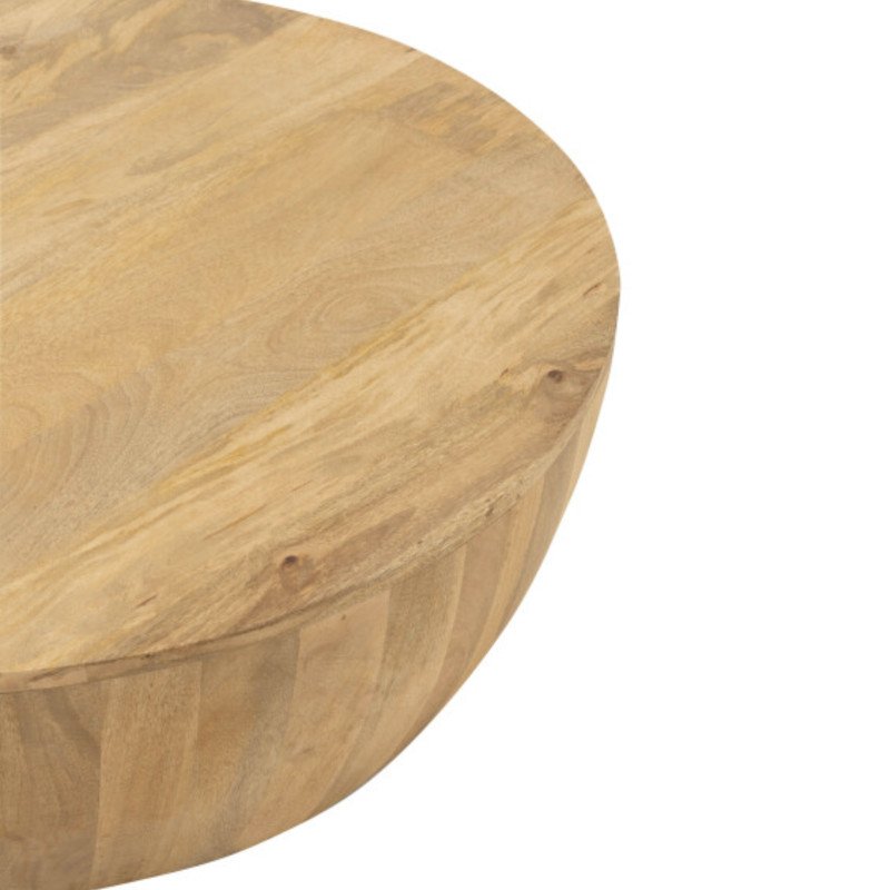 Table basse ronde 88cm en bois CAMILIA