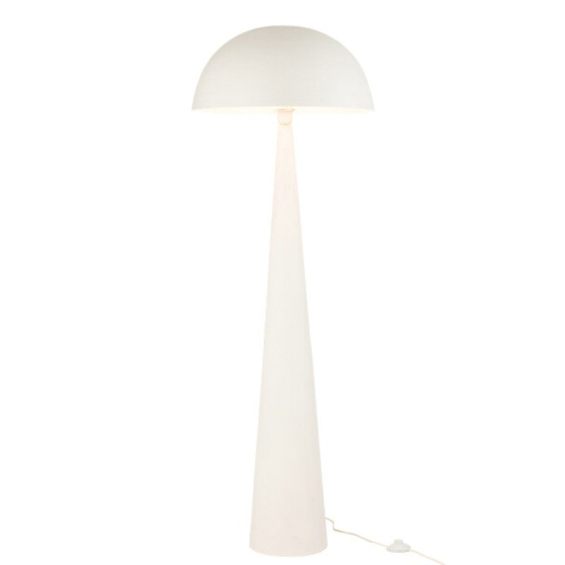 Grande lampe champignon en métal blanc BIARA