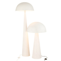 Grande lampe champignon en métal blanc BIARA
