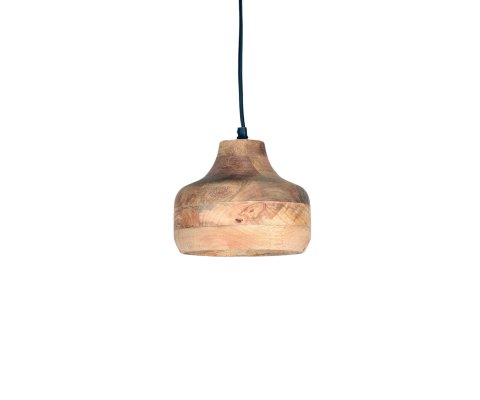 Lampe suspendue en bois de manguier MANGO