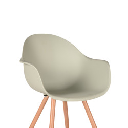 Chaise de salle a manger scandinave pieds bois SIX - Label 51