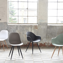 Chaise de salle a manger scandinave pieds bois SIX - Label 51