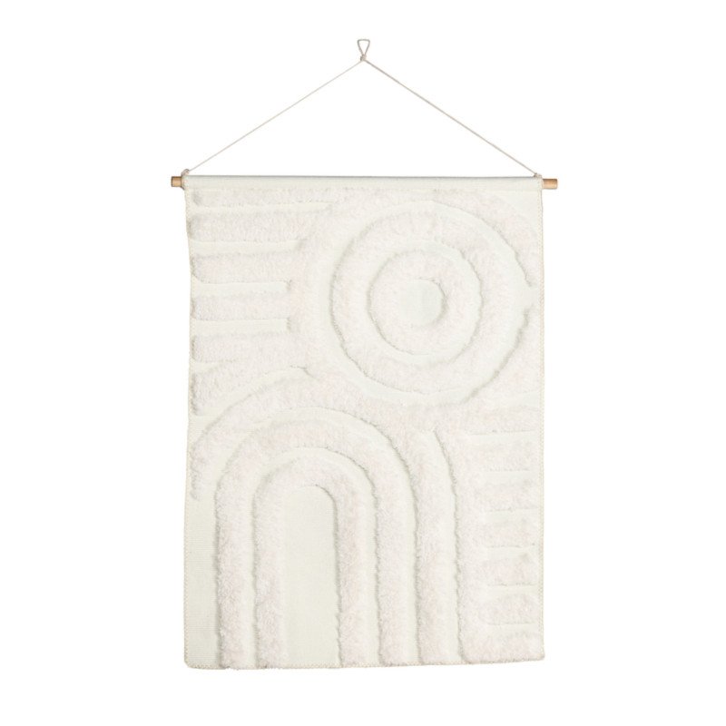 Accroche murale en tissu beige NETYA