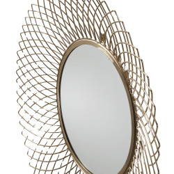 Miroir métal laiton doré BEMINE - 65cm