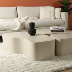 Table basse moderne beige OLYA