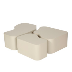 Table basse moderne beige OLYA