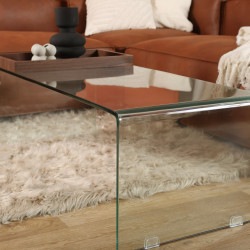 table basse en verre TALYA