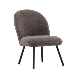 Lot de 2 fauteuils en tissu polaire PYLA