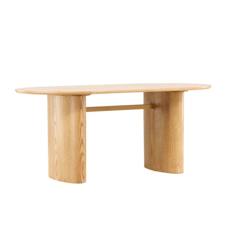 Table salle à manger ovale en bois ISOLY