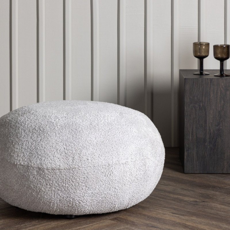 Pouf en tissu polaire BOLIVA