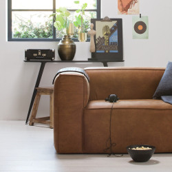 Grand canapé cuir 3,5 places BEAN