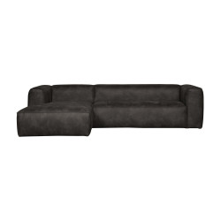 Canapé d'angle gauche cuir 305cm style moderne - WOOOD
