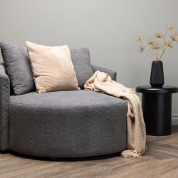 Fauteuil relax en tissu polaire KYLIO