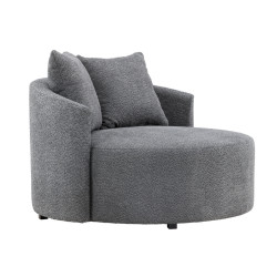 Fauteuil relax en tissu polaire KYLIO