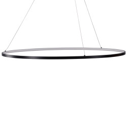 Lampe suspendue en métal noir RODA