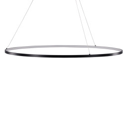 Lampe suspendue en métal noir RODA