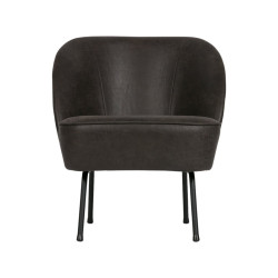 Fauteuil crapaud en éco cuir design classique et moderne - BePureHome