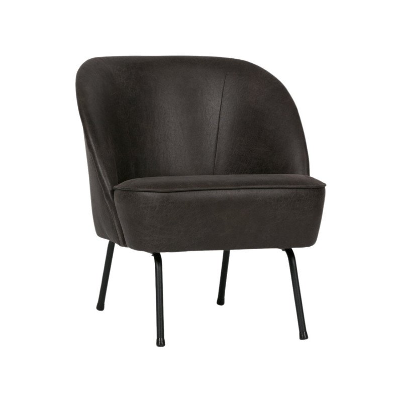 Fauteuil crapaud en éco cuir design classique et moderne - BePureHome