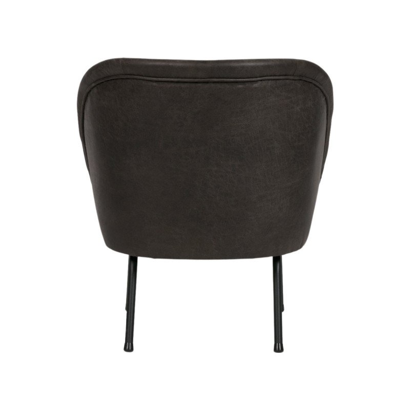 Fauteuil crapaud en éco cuir design classique et moderne - BePureHome