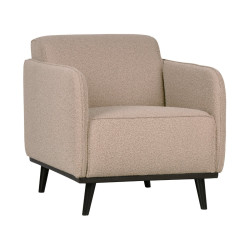 Petit fauteuil confortable en tissu bouclé STATEMENT, top tendance