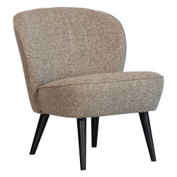 Fauteuil en tissu beige TIMA