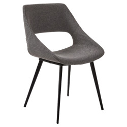 Chaise tissu design ergonomique - 3 couleurs en stock
