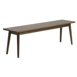 Banc en bois de couleur brun foncé 150cm KHABIB