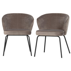 Chaises modernes en velours HASH